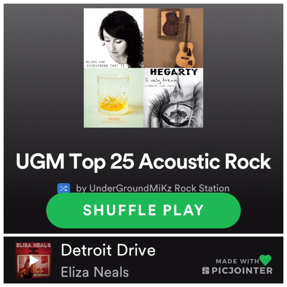 UMG Top 25 Acoustic Rock includes Eliza Neals